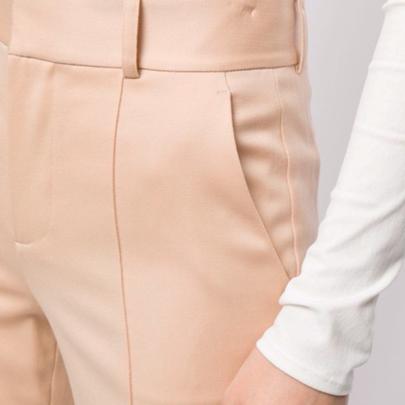 ALICE + OLIVIA NWOT Paula High Waist Back Slit Pant in Sepia - Picture 4 of 9